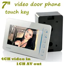 DIYSECUR Puerta Timbre Del Teléfono de la Llave del Tacto de 7 pulgadas Lcd de Vídeo Con la Cámara de INFRARROJOS De Home Portero SY807MJ11