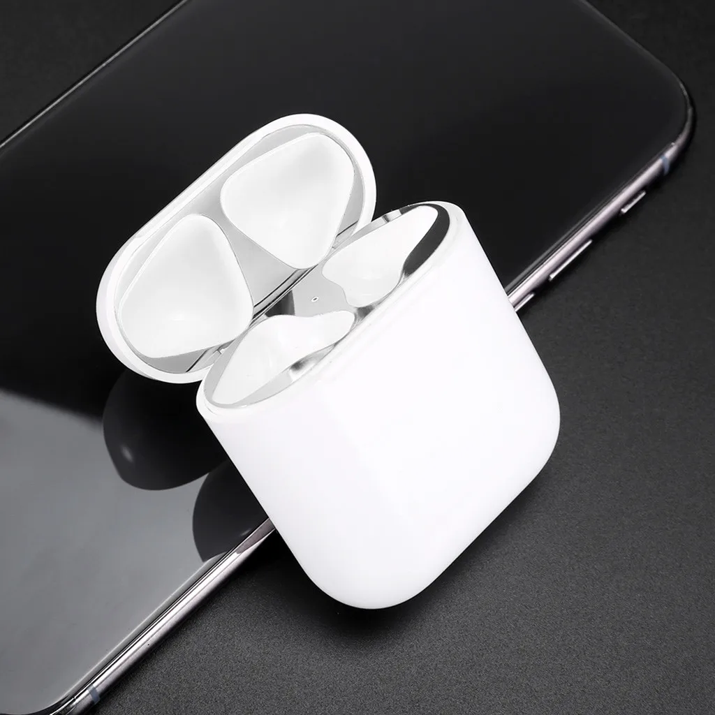 4PCS Metal Dust Guard Protective Shell Skin Sticker for Apple Airpods Earphone Designed For Sports Simple And Fashion R0420 4PCS Metal Dust Guard Protective Shell Skin Sticker for Apple Airpods Earphone Designed For Sports Simple And Fashion R0420