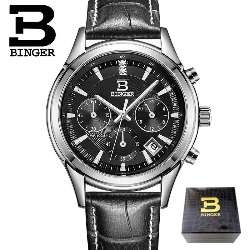 Dress Watches For Women Fashion Wrist Rhinestone Men And Women Couple Watch Binger Watch Men Relogio Feminino - Цвет: Men watch 08