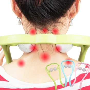 

U Shape Three Colors Handy Neck Massager Back Roller kneading Massage for Health&Relxation Care Device