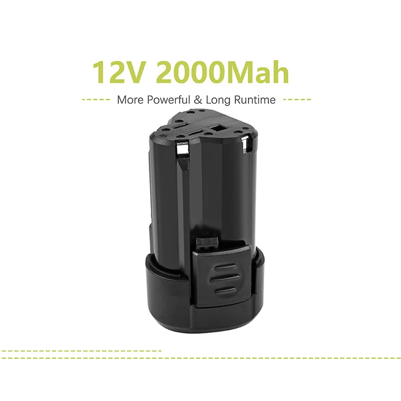 

BATTOOL Battery Pack for Rockwell RW9300 RW9400 1Pack 12V 2000mAh Lithium-ion Tech Li-ion Cordless Tool
