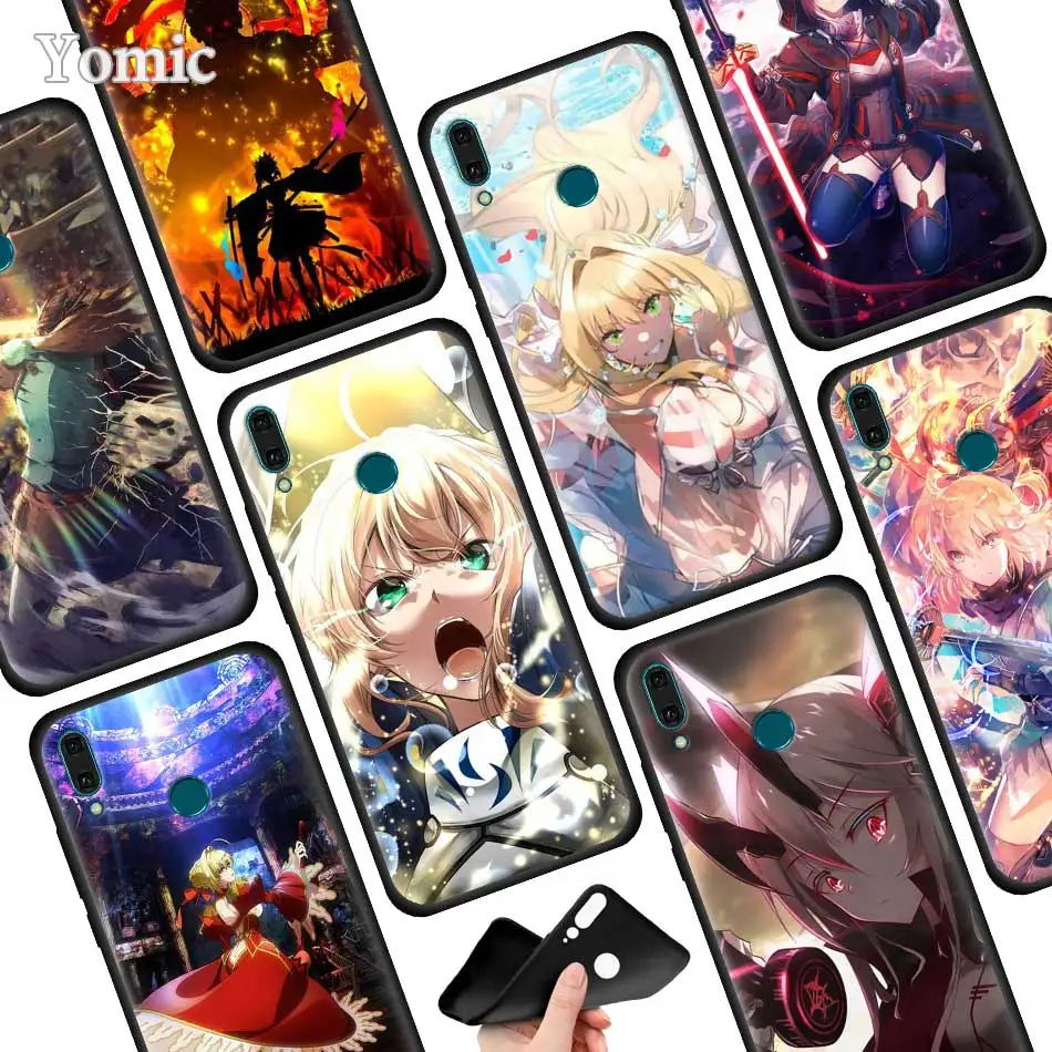 

Fate Zero Stay Night Black Case for Huawei Honor Y9 Y7 Y6 Y5 2019 (2018) Honor 10 20 Pro Enjoy 9E 9S Silicone Cover
