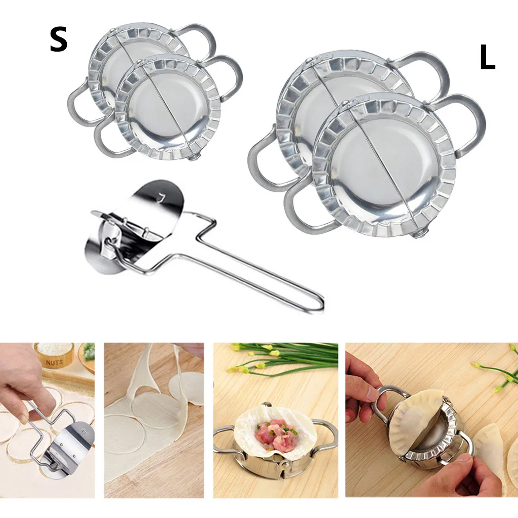

Set Of Dumpling Mould Traditional Hand Tool Dumpling Marker 5pcs Set Stainless steel 304 dumplings mould