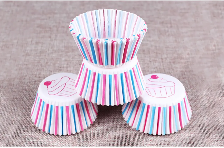 OBRKING 100 шт./лот мини-капкейки вкладыши жиростойкие формы для торта бумажная форма для выпечки обертка для пирожных, чашки для кексов вечерние принадлежности