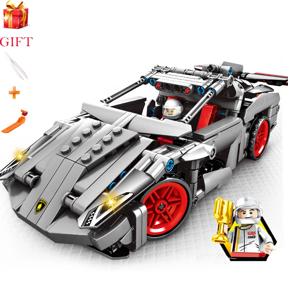 LegoINGLYS Technic Race Car Lamborghinie Poison Super Racing Sets Model Building Blocks Brick Compatible Legoingly Kids Toys