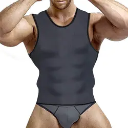 NINGMI Для мужчин талии тренер жилет Горячая рубашка корсет из неопрена для похудения Body Shaper молнии сауна майка для тренировки плотно для Вес