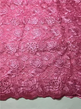 

african french yellow lace fabric high quality embroidered net lace fabric with stones and beads for wedding