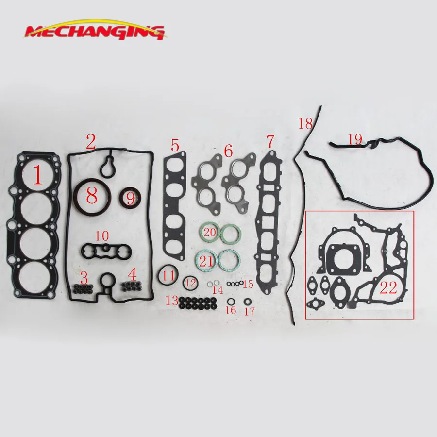 

customized LOGO FOR TOYOTA MR 2 II (SW2_) CELICA 2.0 16V 3SGE Full Set Automotive Spare Parts Engine GASKET 04111-74220