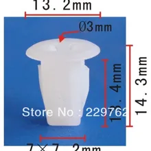 100 шт в наборе, уплотнение для кузова для хомут Топ Винт Втулка для Toyota 90189-05082 2WD& 4WD грузовик 1988-на Пластик крепежные скобы