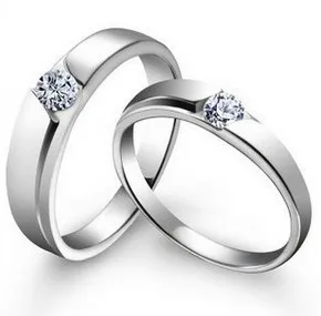 2016 western style loverswedding couple rings jewelry 925 sterling silver zircon ring crystal anti - Western Style Wedding Rings 2016 western style loverswedding couple rings jewelry 925 sterling silver zircon ring crystal anti - Western Style Wedding Rings