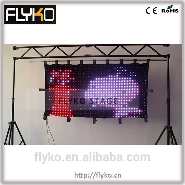 

Free shipping 2014 china sexy video curtain led display