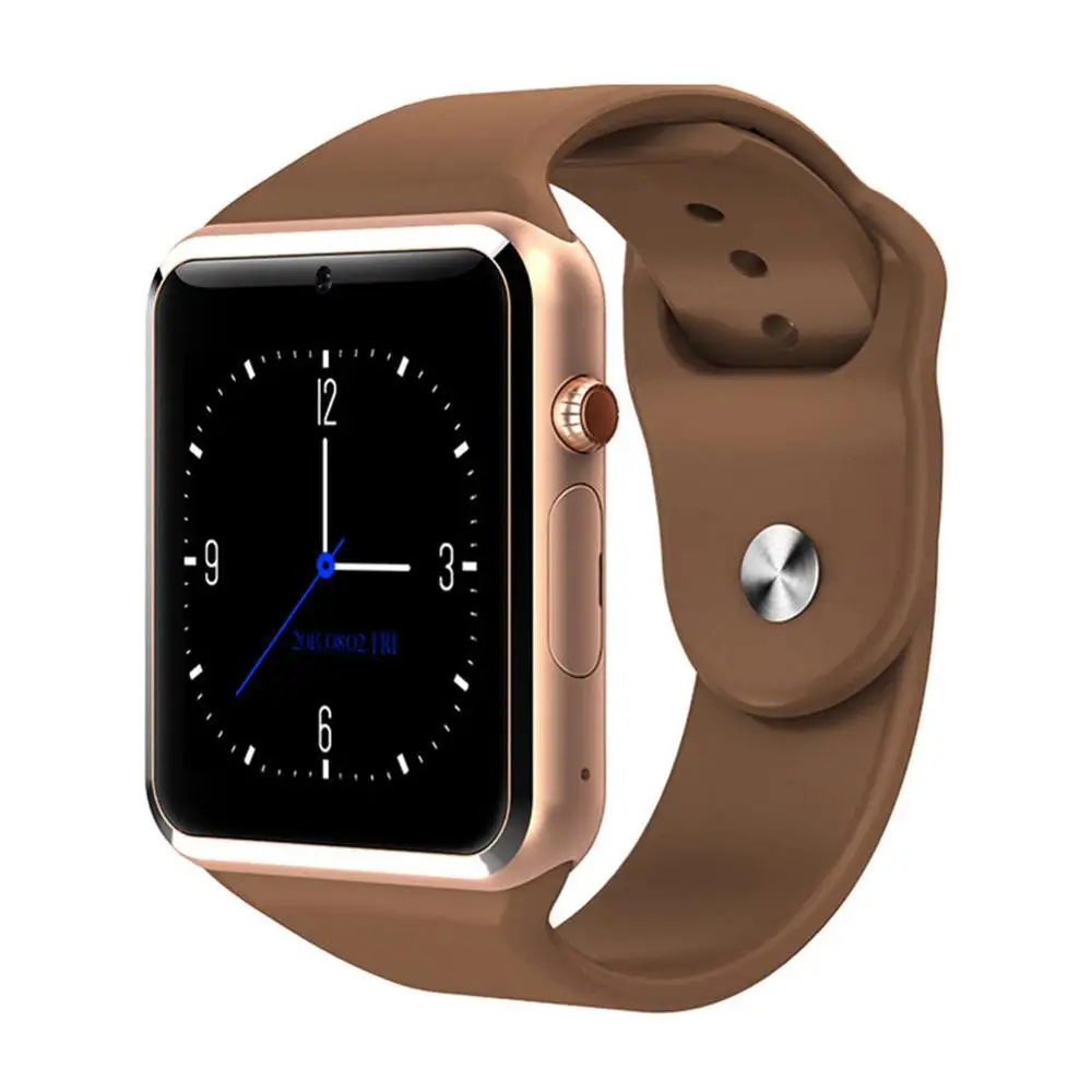 Смарт-часы с камерой sim-карты наручные часы Bluetooth Smartwatch Relogio для Apple samsung huawei pk DZ09 X6 - Цвет: Gold
