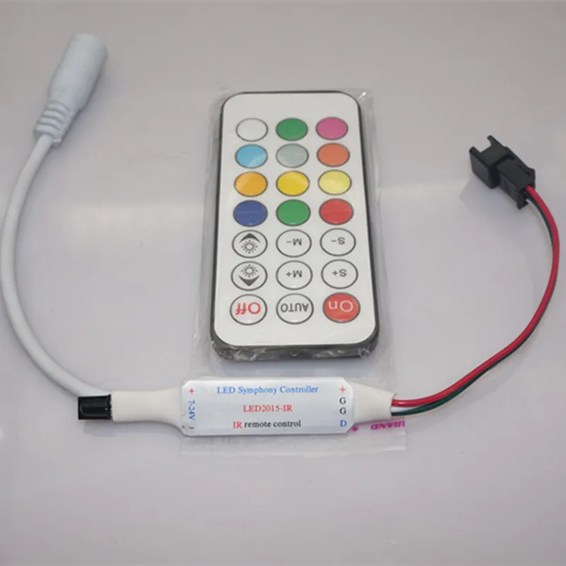 Новинка DC12V мини 21 клавиша ИК контроллер ws2811 1903 16703 светодиодная Пиксельная
