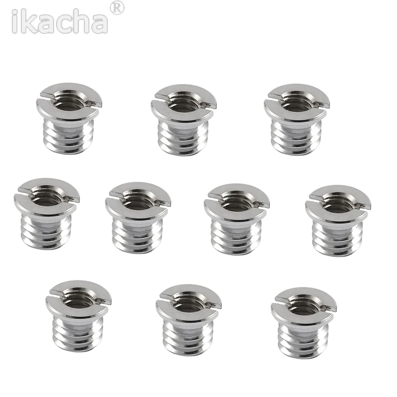 

10 pcs Camera Accessories Female 1/4 To Male 3/8 Convert Screw Adapter For Tripod Monopod Ballhead DSLR SLR Accessories