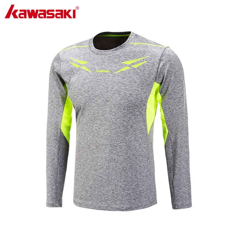 Спортивная футболка для мужчин KAWASAKI дышащая быстросохнущая из полиэстера с