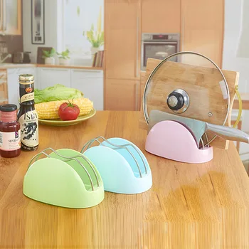 

Kitchen Supplies Small Tools Knife Shelf & Lid & Cutting Board Storage Rack Kitchen Goods Storage Organizer 19.7*12.4*10cm