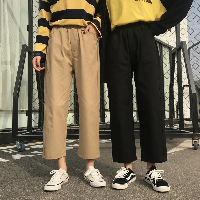 ZADORIN Harajuku Summer Straight Cargo Pants Women Cotton Black High Waist Wide Leg Harem Pants Casual Trousers pantalon femme ZADORIN Harajuku Summer Straight Cargo Pants Women Cotton Black High Waist Wide Leg Harem Pants Casual Trousers pantalon femme