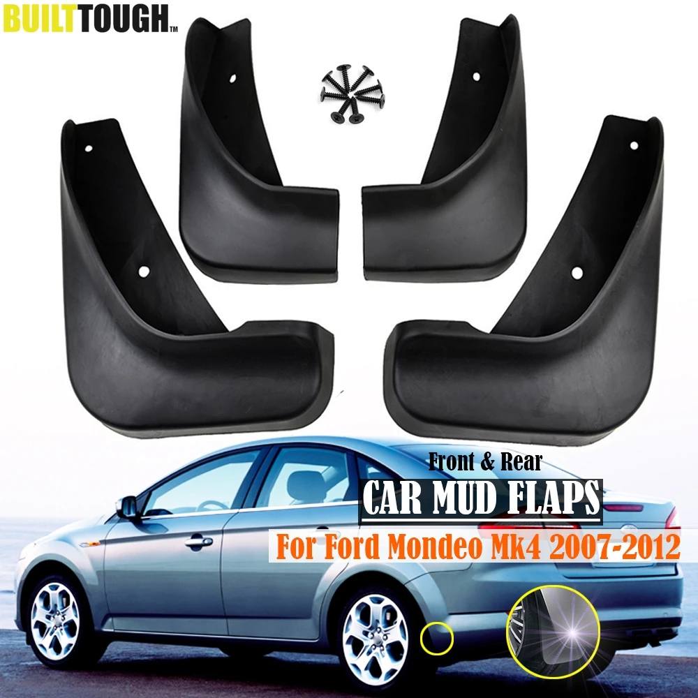 Набор литых брызговиков подходит для Ford Mondeo Mk4 2007-2012 Брызговики передние и задние