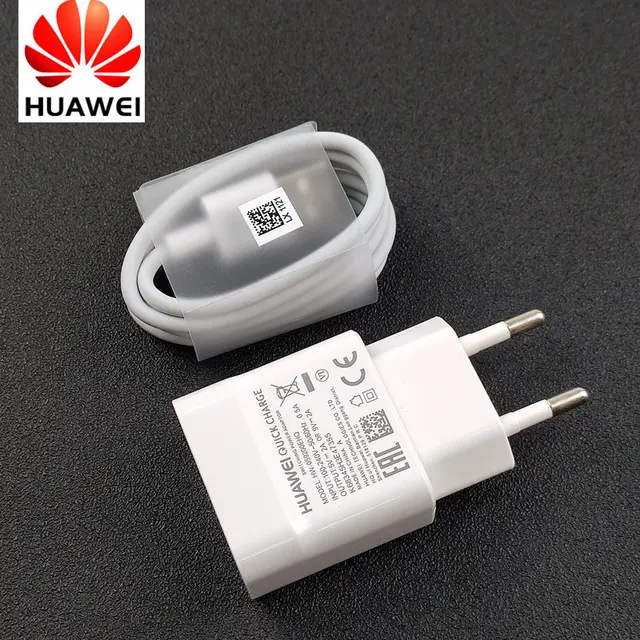 Original Huawei Nova 4 wall charger 18W quick fast charge eu adapter micro/type c cable for p20