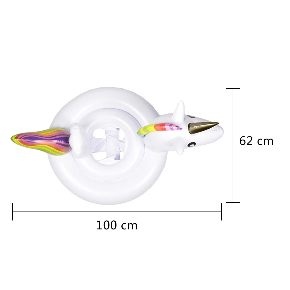 2019 новые детские плавательный круг из ПВХ одежда заплыва кругов Единорог сиденье кольцо над водой надувные животных в форме сиденья летне