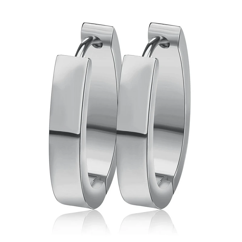 Effie queen маленькая серьга-кольцо для женщин девочек 316L серьги из нержавеющей стали для мужчин Puck Rock Earing Ювелирные изделия в подарок, для ушей IE02 - Окраска металла: 17-Sliver Color