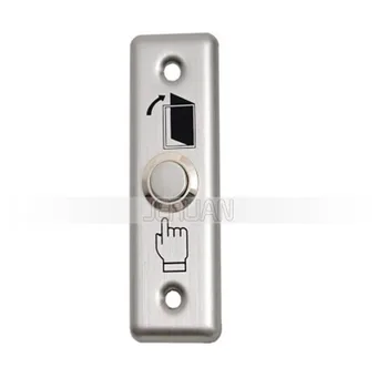 

FREE SHIPPING 93*30mm(L*W ) MINI Door access control button NO signal automatically restroration metallic switch