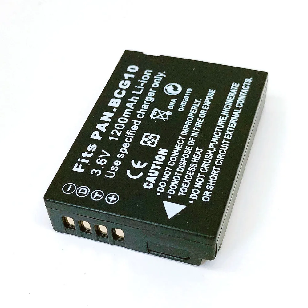 DMW BCG10 ДМВ BCG10E BCG10PP Батарея для цифрового фотоаппарата Panasonic Lumix DMC 3D1 TZ6 TZ7 TZ8 TZ10 TZ18 TZ19