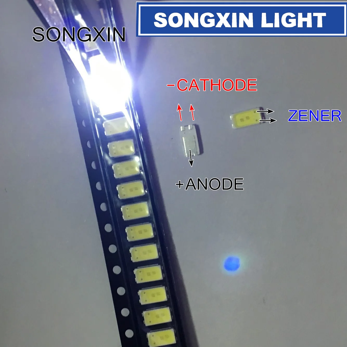 50pcs For LG LED LCD Backlight TV Application Middle Power LED LED Backlight RS59P 0.5W 3V 5630