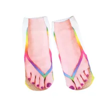 Лидер продаж, спортивные носки с 3D принтом, женские носки для йоги