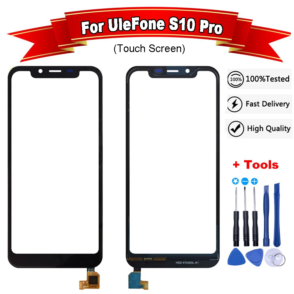 

5.7 inch Touch Screen For UleFone S10 Pro Touch Screen Digitizer Sensor Front Panel Glass Replacement