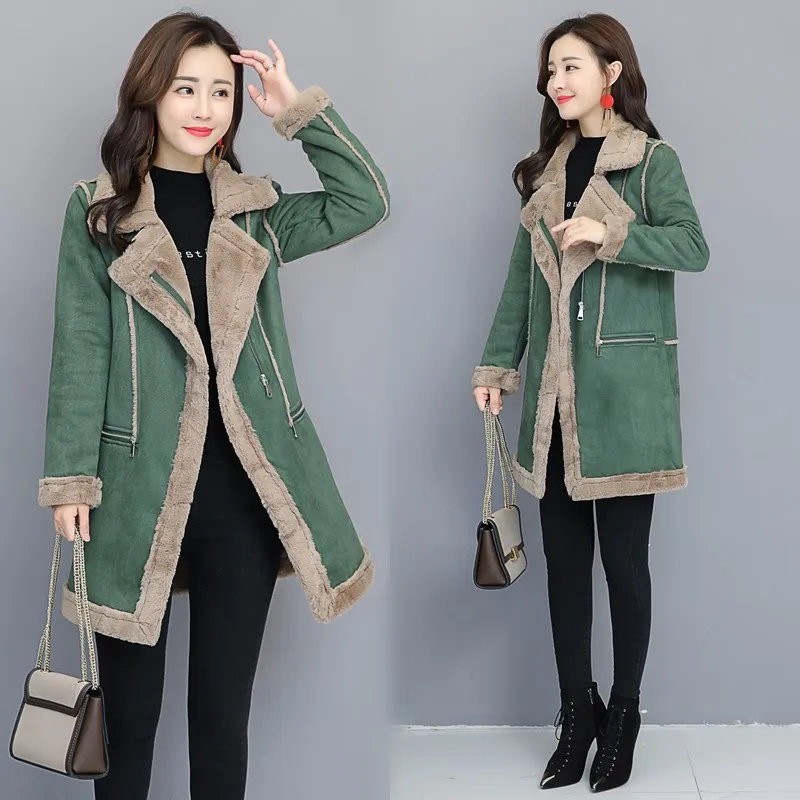 Faux sheepskin coat women winter warm 2018 new arrivals outerwear coats