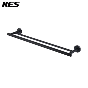 

KES 24-Inch Double Towel Bar Bathroom Organization Bath Dual Towel Hanger Holder Black SUS 304 Stainless Steel, A2001S60-BK