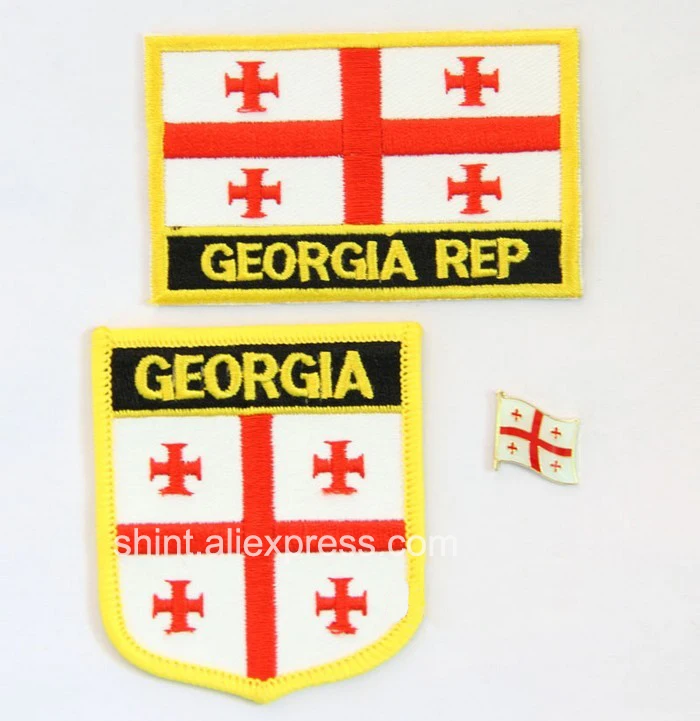Embroidery Patches Set of 3PCS one flag patch one badge patch