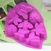 5 шт. Бабочка Божья коровка дизайн мороженое летние детские поднос форма домашняя кухня десерт торт инструмент