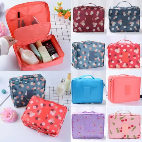 

Travel Cosmetic Bag Case Multifunction Pouch Toiletry Wash Organizer Kit