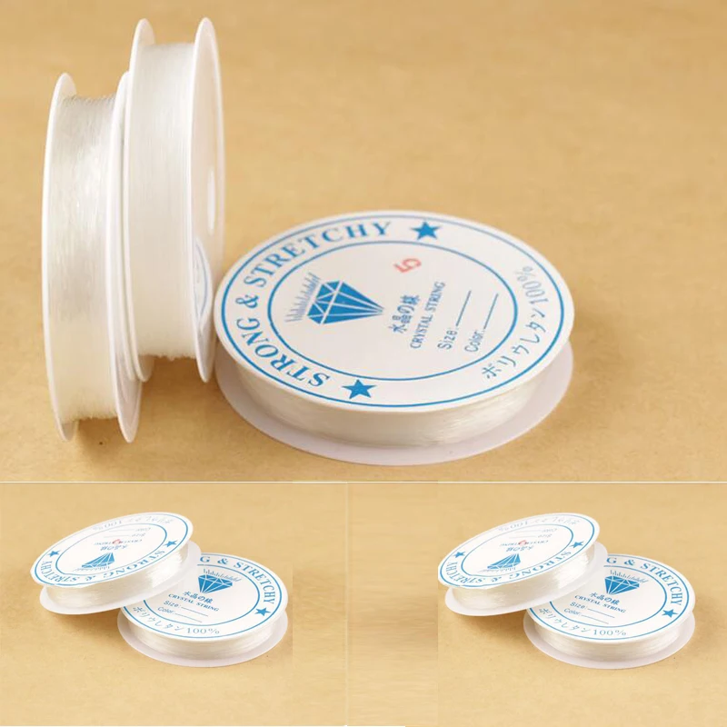 Aladdin Crystal Beading Stretch Cord Elastic Line Transparent Clear