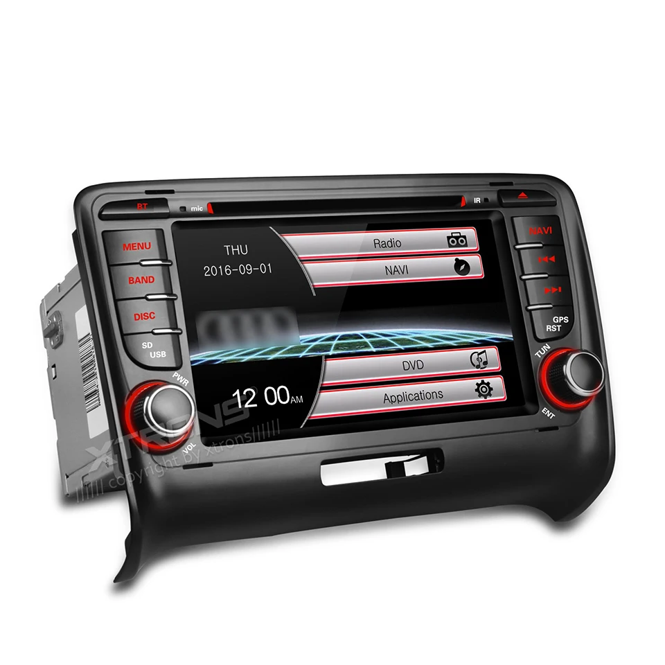 7" Double 2 Din Car DVD Radio GPS Navi Fit For Audi TT MK2 Auto Video