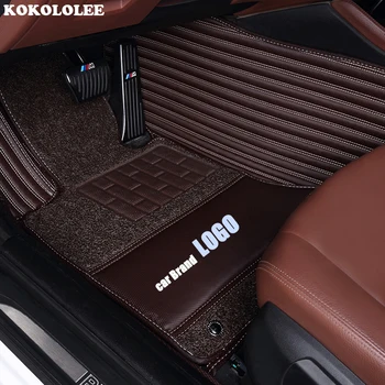 

kokololee car floor mat for BMW LOGO BMW e30 e34 e36 e39 e46 e60 e90 f10 f30 x1 x3 x4 x5 x6 1/2/3/4/5/6/7 series car accessories