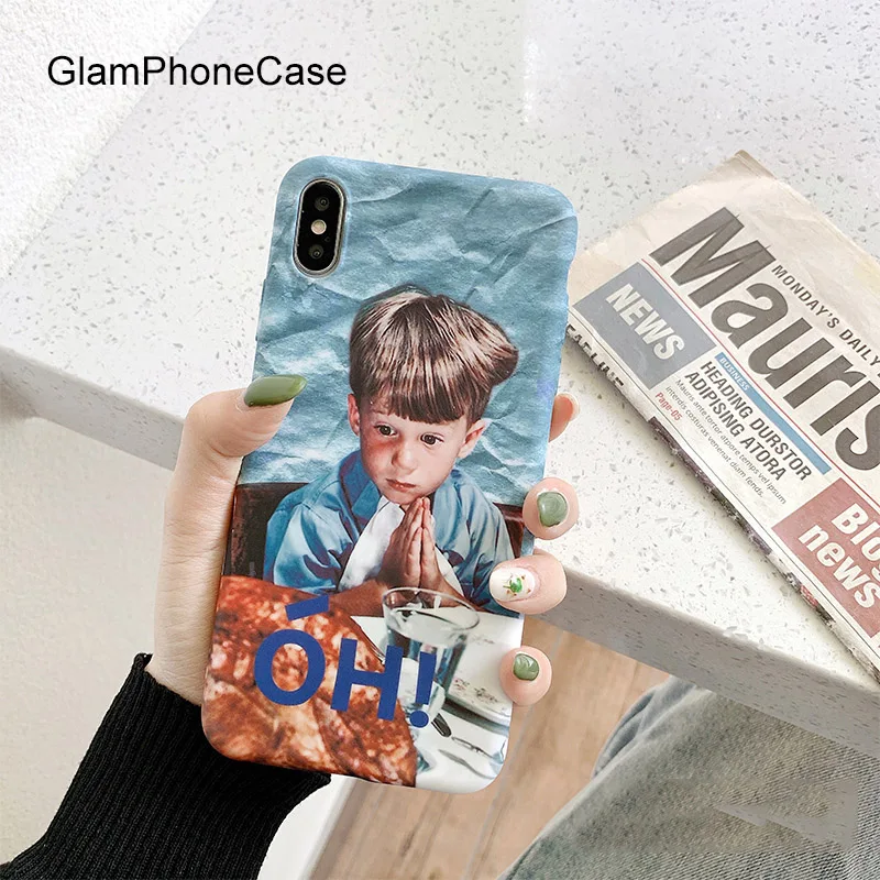

GlamPhoneCase Illustration Boy Girl Phone Case For iPhone X XS Max XR Soft Silicone Cover For iPhone 7 8 6 6s Plus Case