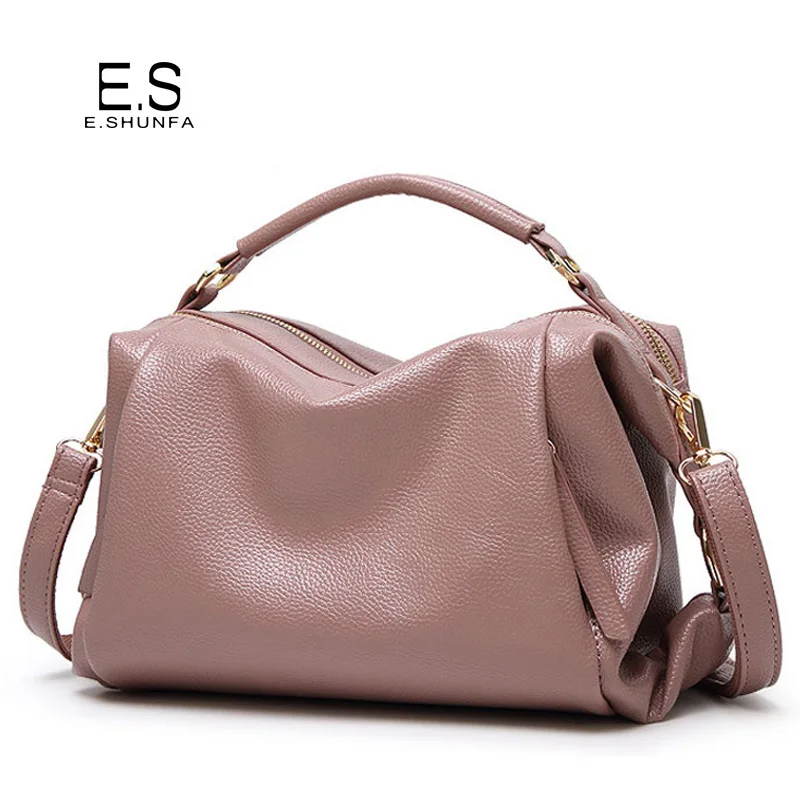 Large Capacity Shoulder Bag Woman 2018 Causal PU Leather Handbag Tote Bag Soft Zipper High ...