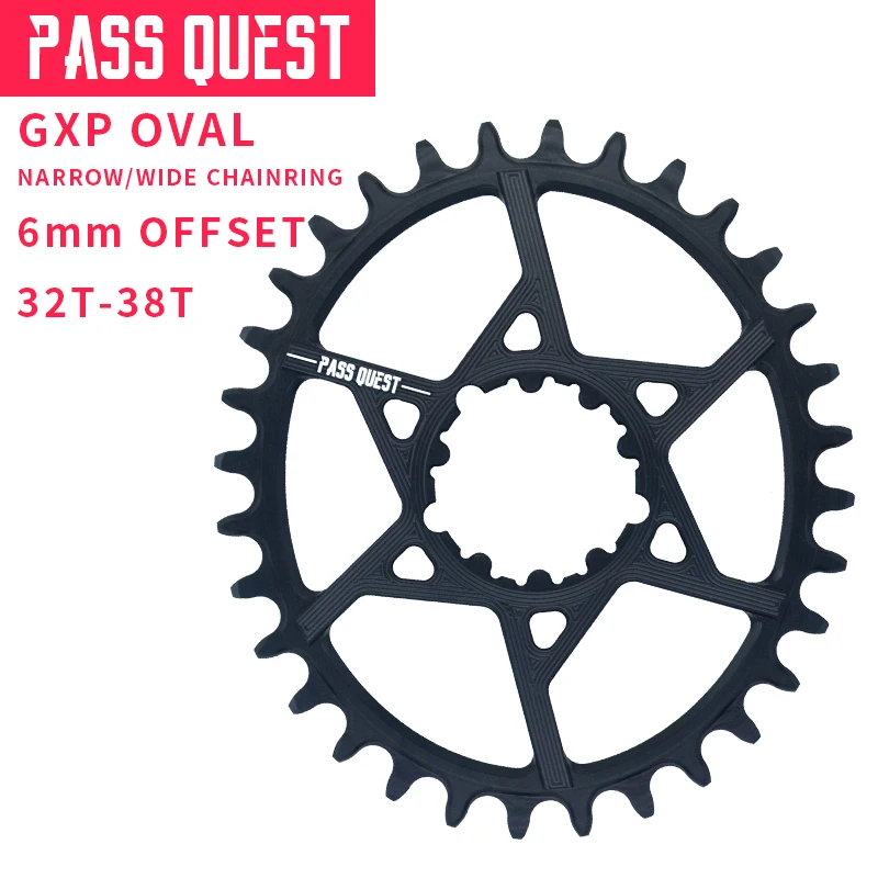 Pass Quest GXP MTB цепное кольцо 32 T-38 T 6 мм смещение узкий Широкий горный велосипед колесо
