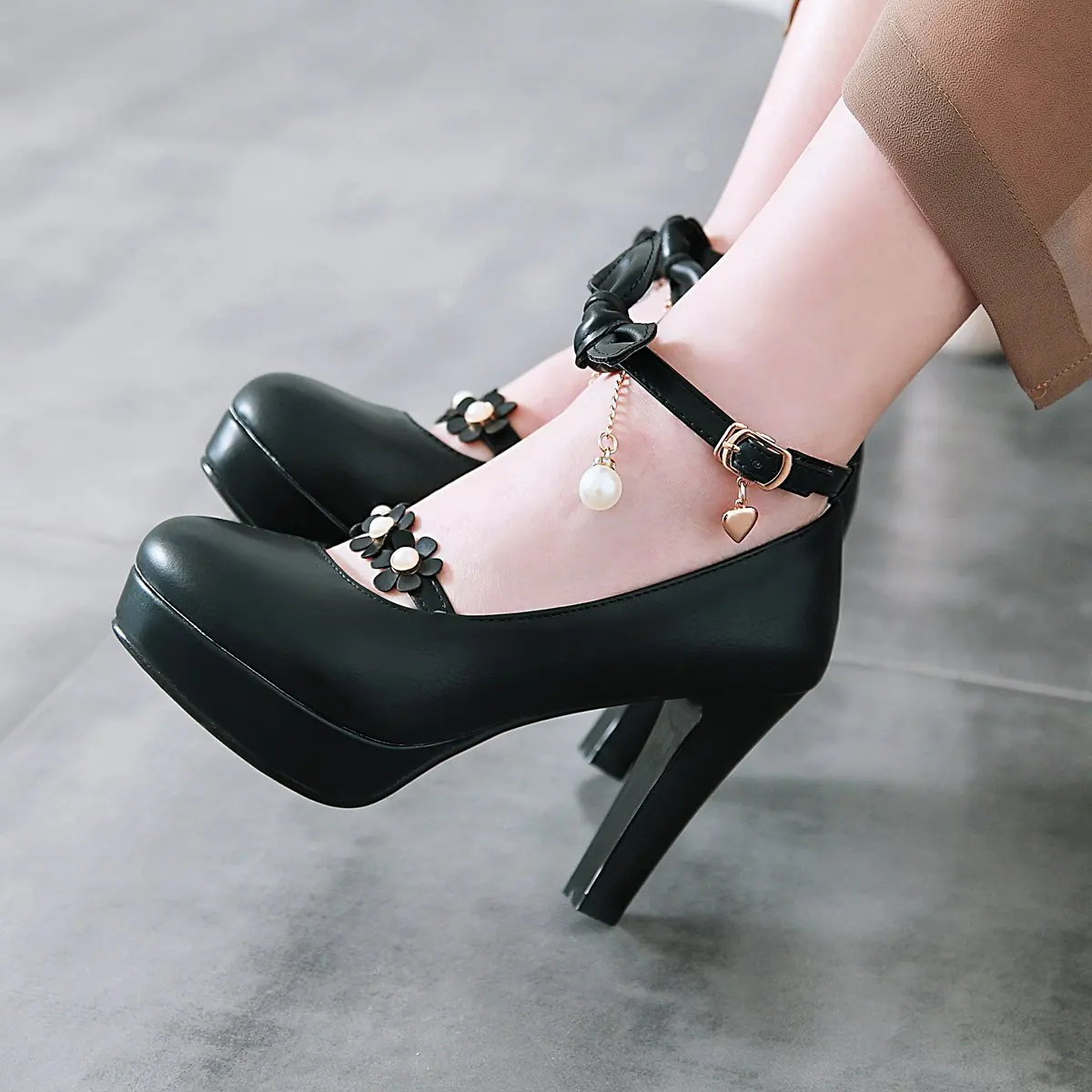 Rimocy сладкий супер Обувь на высоком каблуке туфли в стиле «Лолита ...