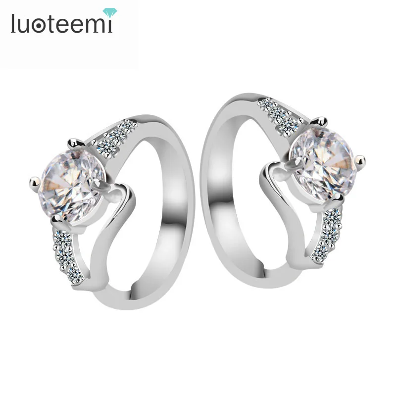 Luoteemi новые модные женские туфли Циркон клип манжеты Серьги Элегантный CZ уха