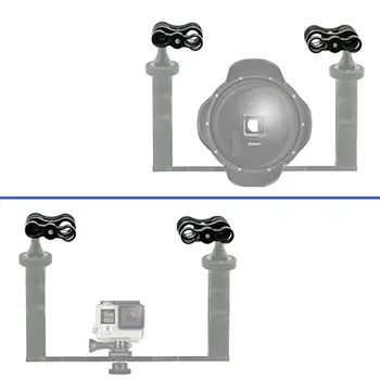 

D&F Aluminum Ball Clamp Mount Clip Adapter for GoPro Hero 6/5/4/3+/3 Arm Accessories connection