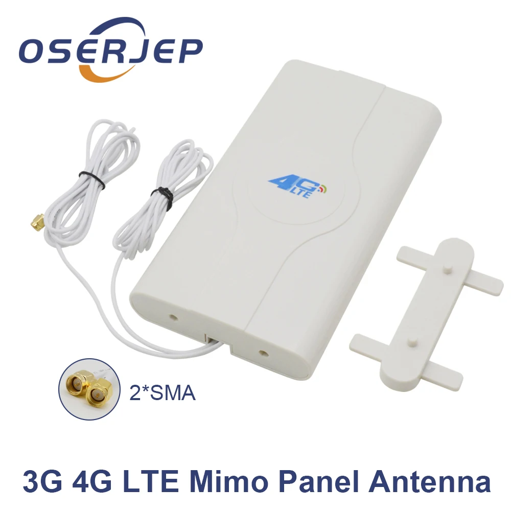 700~ 2600 мГц 88dbi 3 г 4 г Lte антенны Мобильные антенны 2X CRC9/TS9/SMA мужской разъем Mimo Панель антенна+ 2 м кабель для маршрутизатора