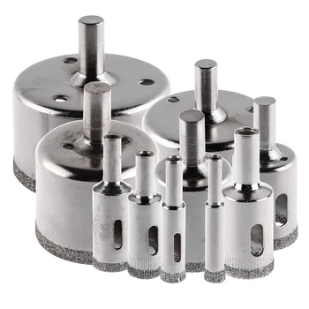 

10pcs /Set Diamond Holesaw Set Holes DIY Use 8-50mm Saw Drill Bit Cutter For Tile Glass Porcelain Marble