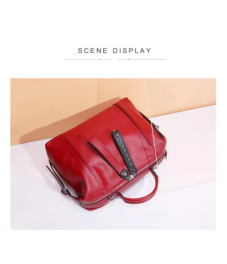 New Luxury Women Bag Genuine Leather Ladies Handbag Leather Shoulder Messnger Bags Women Hobos Bag Fashion Female Bag