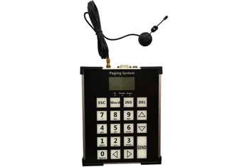 

Pocsag transmitter touch keyboard wireless transmitter, frequency 402-470Mhz, work with Pocsag pager transmit text message