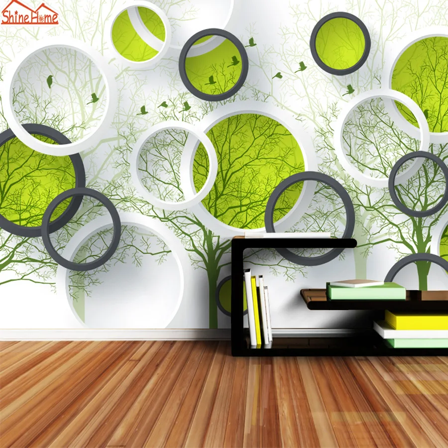 

ShineHome-Flower Murals Wallpapers for Walls 3 d Living Room Dinning Wallpaper Wall Paper Natural TV Background Home Decoration