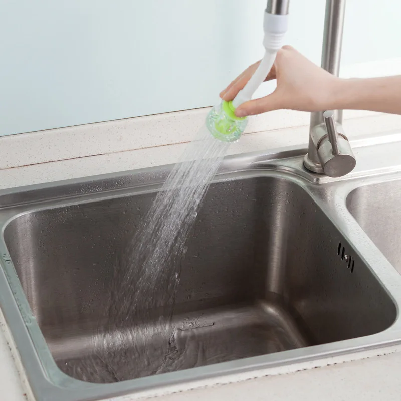 360 Adjustable Flexible Kitchen Faucet Tap Extender Faucet Save Water Splash-Proof Water Outlet Shower Head Water Filter Sprink
